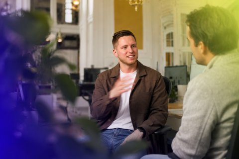 Kjell in gesprek