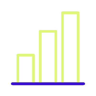 Wired outline 153 bar chart hover pinch
